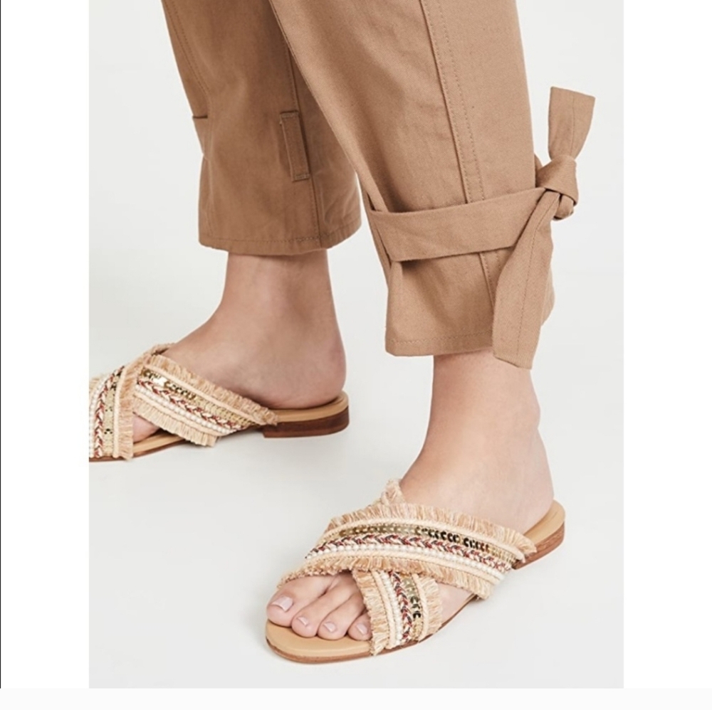 KAANAS 'Ibiza' Crossover Sandals, Size 10